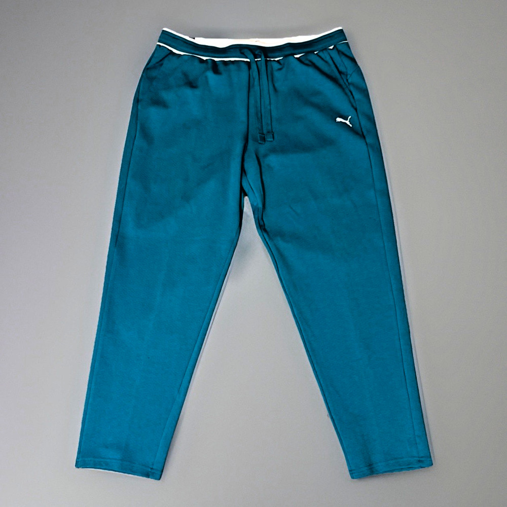 Puma Drawstring Track Pants Men's XXL Cold Green Sporty Athleisure NWT‎